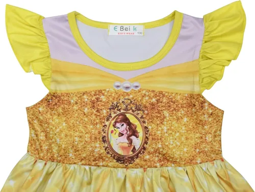 Vista 4 de Encanto Mirabel Vestido para niñas y niños pequeños, vestido de princesa, vestido de unicornio, vestido de sirena, disfraz de Isabella
