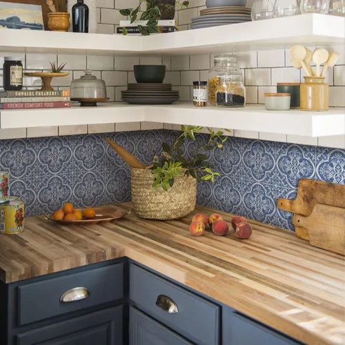 Vista 66 de Alwayspon Adhesivos de transferencia de azulejos de vinilo esmerilado para despegar y pegar, calcomanías autoadhesivas para azulejos de pared