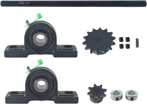 Vista 9 de Eje de gato Go Kart Minibike Kit completo de eje de gato 3/4" X 10" Cadena 40/41/420