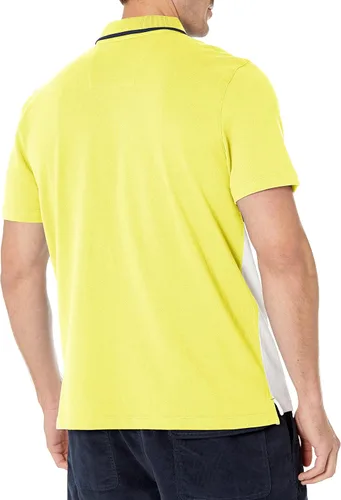 Vista 4 de Nautica Polo de manga corta 100% algodón piqué bloque de color para hombre