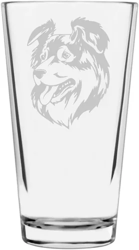 Vista 3 de Podenco Canario - Vaso de pinta de 16 onzas con temática de perro personalizado
