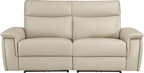 Vista 4 de Lexicon Raelynn Power - Sofá biplaza reclinable doble, color gris pardo gris topo
