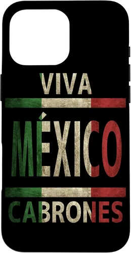 Vista 18 de Funda con bandera mexicana para iPhone 13 Viva México Cabrones