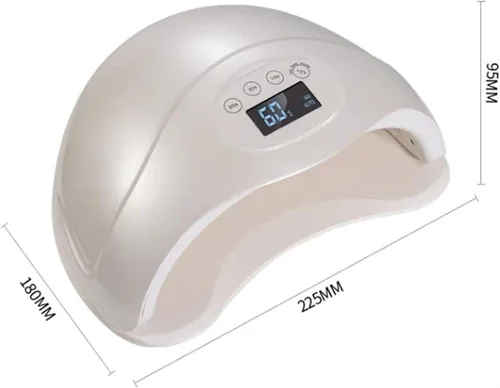 Vista 8 de Lámpara de uñas LED UV de gel, lámpara de uñas, kit de esmalte de uñas de gel para casco con lámpara de uñas de luz UV, secador automático de uñas