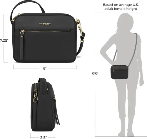 Vista 4 de Travelon Anti-Theft Addison Small Crossbody