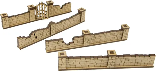 Vista 5 de TowerRex Cementerio edificios de terreno D&D, accesorios DND para Calabozos y Dragones, Pathfinder, Warhammer, rejilla de mapa de batalla de mesa