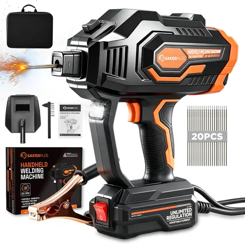 Vista 11 de Sakerplus Soldadora portátil, soldadora de mano 110V