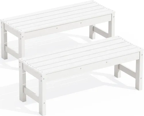 Vista 23 de SERWALL 2-Person Backless Outdoor Bench 56 Inches, Aruba