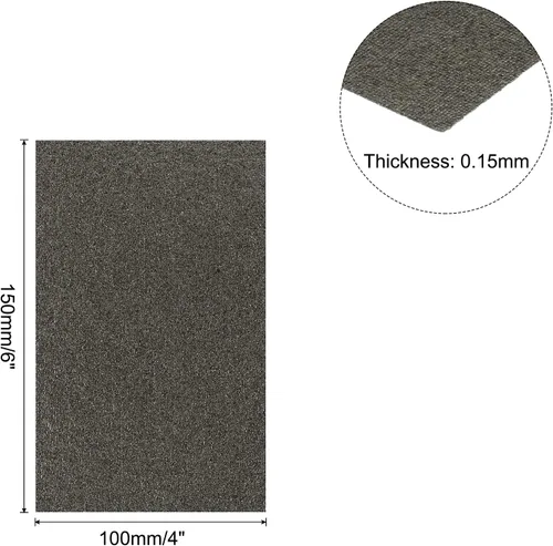 Vista 2 de MECCANIXITY Cubierta de guía de ondas, placas de mica, hoja de mica, piezas de reparación para horno de microondas, 5.906 x 3.937 x 0.006 in