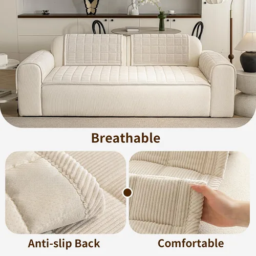 Vista 4 de Fundas para brazos de sofá, funda suave para respaldo reclinable, lavable, fundas gruesas y mullidas para reposabrazos de sofá, fundas protectoras