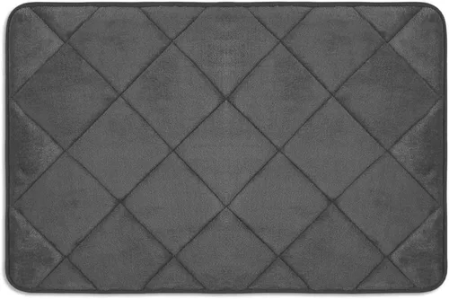 Vista 16 de Home Dynamix Capri Haven - Tapete de baño de espuma viscoelástica lavable a máquina, negro, 22 x 42 pulgadas