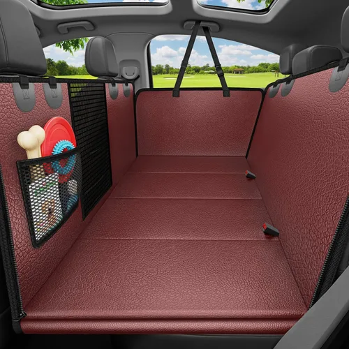 Vista 25 de URPOWER Funda de asiento para perro, hamaca 100% impermeable, 600D, resistente, a prueba de arañazos, antideslizante, duradera, suave