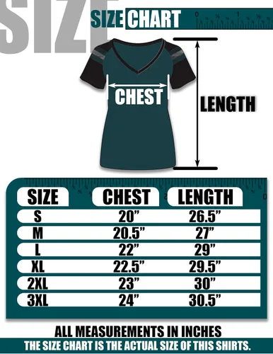 Vista 7 de Camisetas Raglan con Cuello en V para Fanáticas del Fútbol Americano Mujer