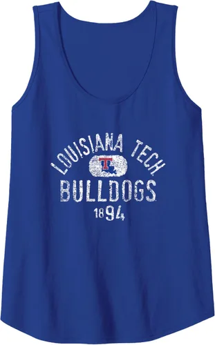 Vista 3 de Louisiana Tech Bulldogs Vintage 1894 Royal Blue Camiseta sin mangas