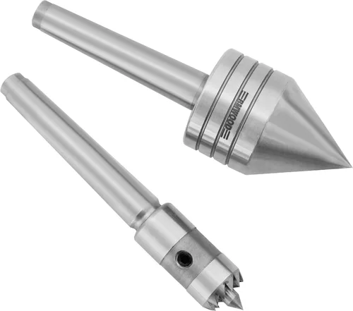 Vista 7 de LDC-SET4/MT2 4PCS Set de centro vivo y de transmisión de torno para torneado de madera MT2 con cono cónico