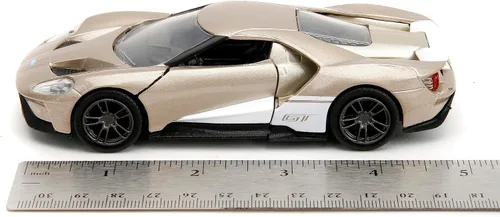 Vista 6 de Jada Pink Slips 1:32 W1 2017 Ford GT - Coche fundido a presión, juguetes para niños y adultos (oro metálico)