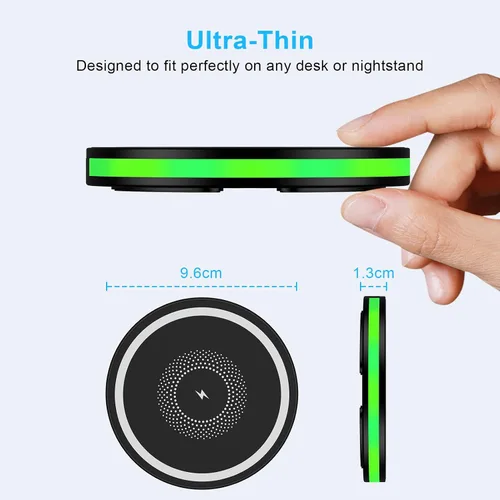 Vista 5 de Cargador inalámbrico rápido Android Samsung Cargador de teléfono de carga rápida para Samsung Galaxy S25 Ultra S25 Edge S24 S23 S22 S21 S20