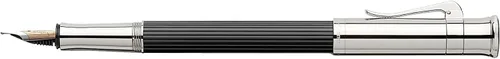 Vista 2 de Faber Castell 145551 - Pluma estilográfica, punta fina F, colección clásica, revestimiento de platino ébano, importación genuina