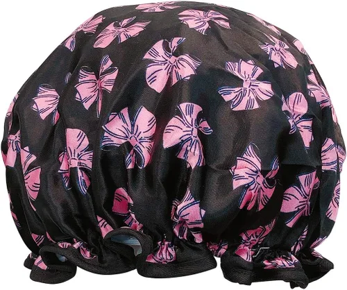 Vista 5 de allydrew Gorros de ducha impermeables reutilizables para cabello largo, cerezas