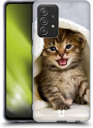 Vista 10 de Head Case Designs Chinchilla - Funda de gel suave persa para gatitos esponjosos, compatible con Galaxy A52, A52s, 5G (2021)