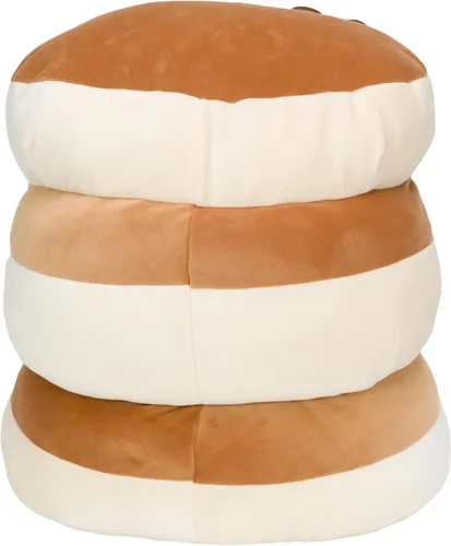 Vista 3 de Squishmallows Original de 12 Pulgadas Rayen Pancake 3-Stack con Flor de Mantequilla - Felpa Oficial Jazwares Ultrasuave de Tamaño Mediano