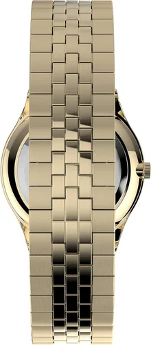 Vista 3 de Timex - Reloj moderno de 1260pulgadas para mujer fácil lectura DoradoBlanco Gold-ToneWhite