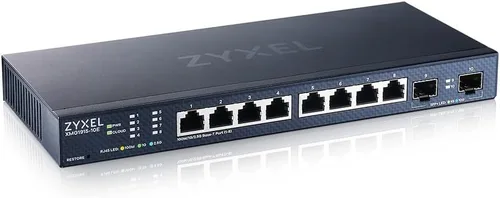 Vista 9 de Zyxel Conmutador Ethernet de red de 8 puertos Gigabit administrado inteligente GS1915-8