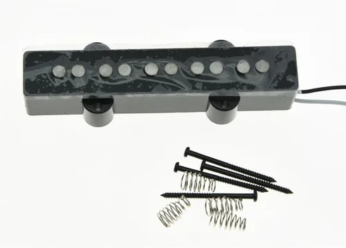 Vista 8 de KAISH Negro 4 cuerdas J Bass estilo Alnico V Pastillas de puente 60s Vintage Sound Pickup para Jazz J Bass