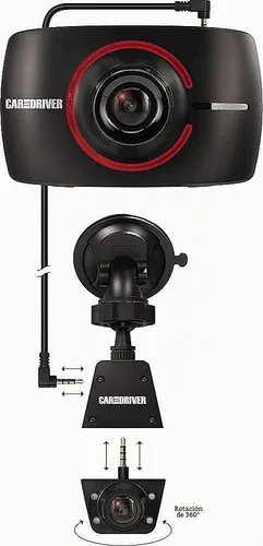 Vista 4 de Car and Driver Cámara de tablero Full HD de doble visión, sistema de visión frontal y trasera con cámara modular, lente de ángulo de 150 grados