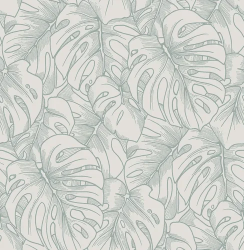 Vista 6 de Scott Living 2964-87340 Balboa Papel pintado botánico blanco