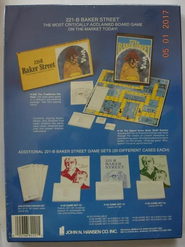 Vista 2 de 221 B Baker Street Juego H-02 Casos 21-40
