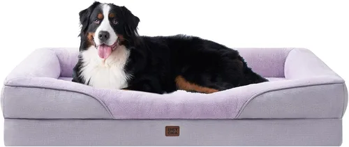 Vista 55 de EHEYCIGA Cama ortopédica para perros medianos, sofá cama de espuma viscoelástica con lados, forro impermeable y funda extraíble lavable, sofá