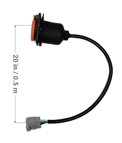 Vista 2 de JOEEGO Y-30 Receptáculo de cargador para carrito de golf, CA 110-220V, compatible con Coleman DR48V y Kandi Kruiser 4P AGM Battery EV, cable