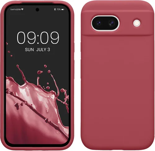 Vista 366 de kwmobile Funda Compatible con Google Pixel 6 Pro - Funda de Teléfono de Silicona TPU con Acabado Suave - Azul Caribe