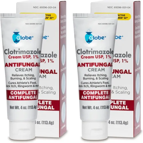 Vista 7 de Globe Clotrimazol Crema antifúngica 1% USP, 4 onzas (paquete de 2), tratamiento antifúngico, alivia la picazón, ardor, agrietamiento y descamación