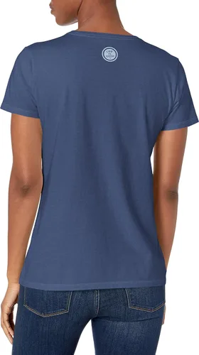 Vista 2 de Life is Good Camiseta de manga corta con cuello en V para mujer
