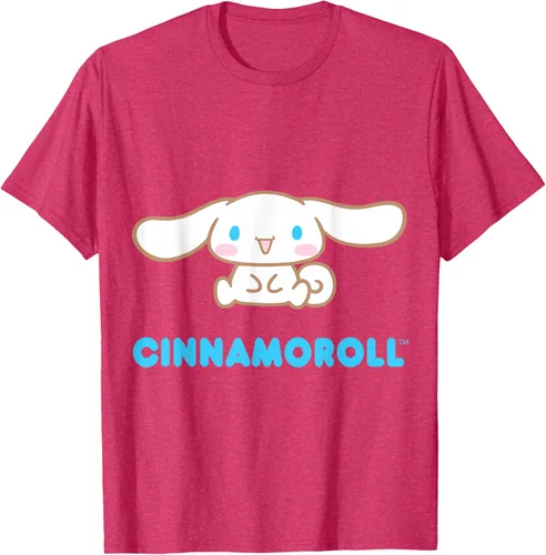 Vista 36 de Cinnamoroll Character Front and Back T-Shirt S Negro