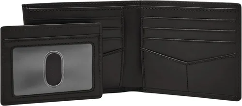 Vista 10 de Fossil Cartera de cuero plegable deslizante 2 en 1 con funda extraíble para tarjetas para hombres