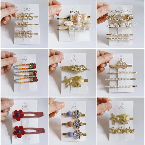 Vista 2 de QTMY 30 pinzas para el cabello para mujeres y niñas, regalo sorpresa, caja de joyería, accesorios de moda