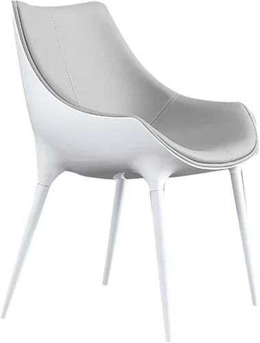 Vista 11 de LICOME Modern Modern Design Dining Chairs Kitchen Living Room Chairs Leather High Back Padded Soft Seat Accent Chairs Tapered Steel Feet Easy to