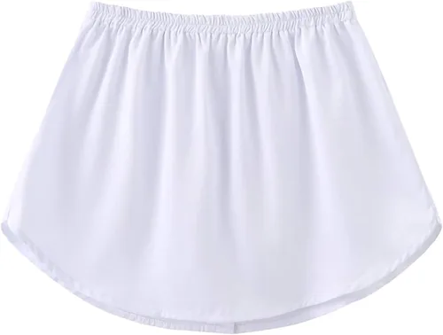 Vista 3 de Adjustable Layering Fake Top for Womens Lower Sweep T-Shirts Sweaters Extender Mini Skirt Slips Versatile Fake Hem