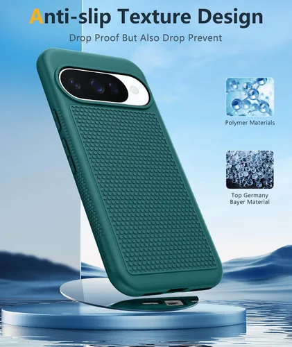 Vista 403 de FNTCASE Funda para iPhone 17 Pro: Fundas delgadas translúcidas de color azul claro compatibles con MagSafe, protección completa de la cámara