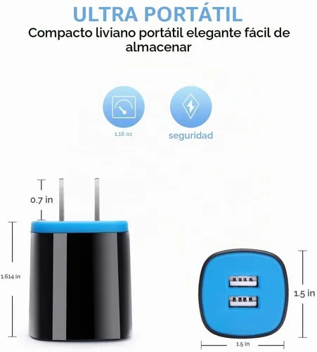 Vista 5 de C Type Charger Fast Charge Wall Charger Block Plug Fast Charger Type C Cord