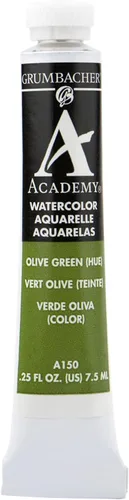 Vista 7 de Grumbacher Academy Pintura de acuarela, 0.3 fl oz/0.25 onzas, óxido de cromo verde (A048)