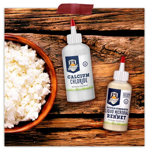 Vista 4 de Cuajo microbiano líquido para la fabricación de queso, coagulante vegetariano de la leche - 1 fl oz