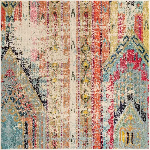 Vista 2 de Unique Loom Sedona Collection - Alfombra Yosemite (cuadrado de 5 pies 1 pulgada, multicolor)