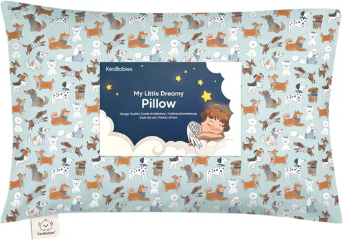 Vista 39 de Almohada para niños pequeños con funda - 13 x 18 pulgadas My Little Dreamy Almohada para niños pequeños de KeaBabies para viajar y dormir, funda