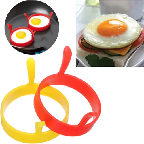 Vista 2 de Los anillos de cocina de silicona de la categoría alimenticia del palillo de los anillos cocinan los huevos y las tortitas