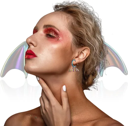 Vista 2 de Pendientes de Halloween para mujer, aretes de otoño esmaltados de moda