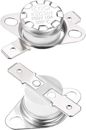 Vista 18 de uxcell KSD301 Termostato 320.0 °F/320°F 10A Normal Cerrado N.C Ajuste Snap Disc Interruptor de temperatura para microondas, horno, cafetera, 2